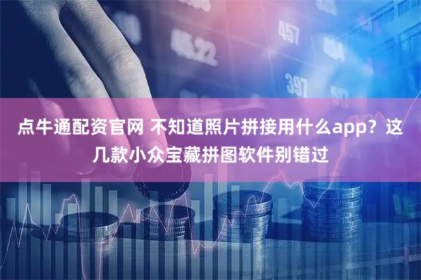 点牛通配资官网 不知道照片拼接用什么app？这几款小众宝藏拼图软件别错过