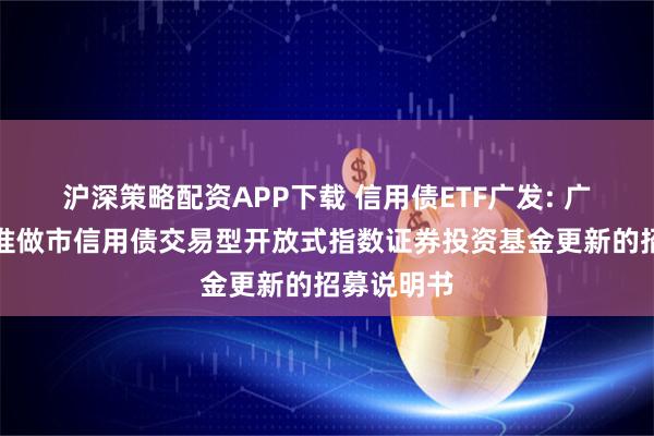 沪深策略配资APP下载 信用债ETF广发: 广发深证基准做市信用债交易型开放式指数证券投资基金更新的招募说明书